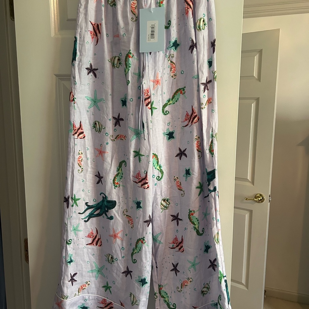 Hill House Skylar Pant Sea Creature NWT